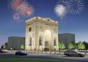 About erection of the triumphal arch in the city in the city of Astana