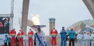 В Жамбылской области зажгли факел Универсиады-2017 