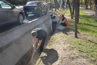 Participation in the citywide autumn clean-up.